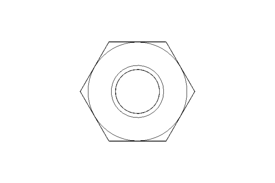 Tuerca hexagonal M3 A2 DIN934