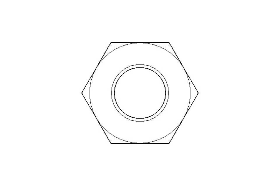 Tuerca hexagonal M8 St-Zn DIN934