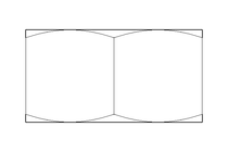 Hexagon nut M8 MS DIN934