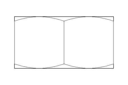 Hexagon nut M8 MS DIN934