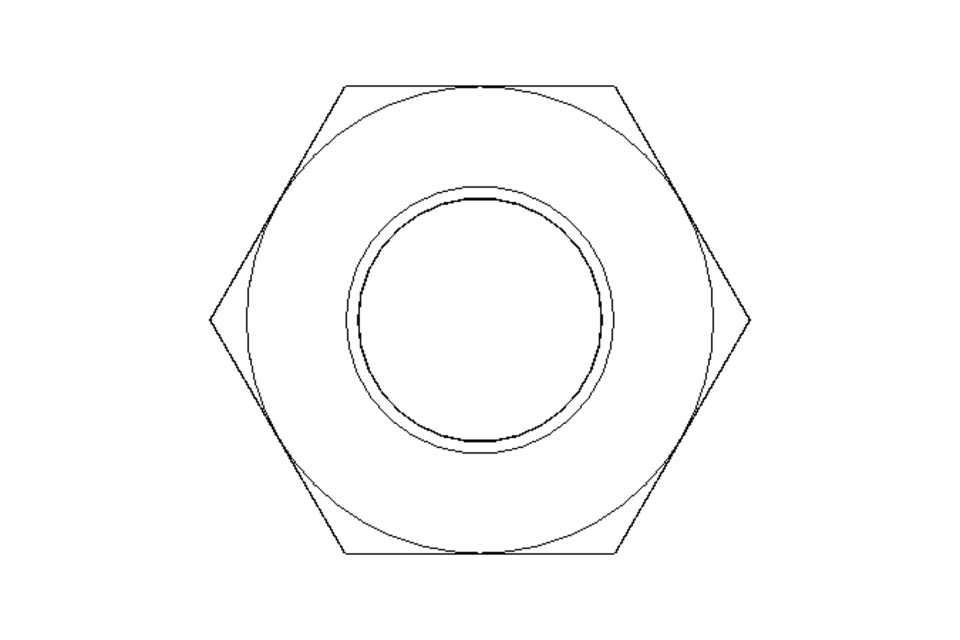 Écrou hexagonal M10 St-Zn DIN934