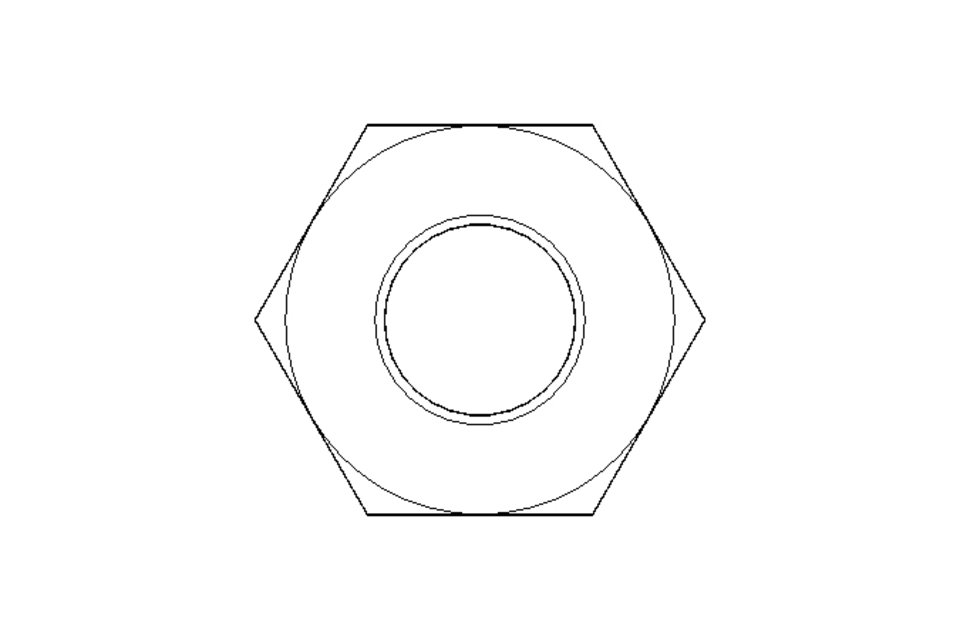 Tuerca hexagonal M10 A2 DIN934