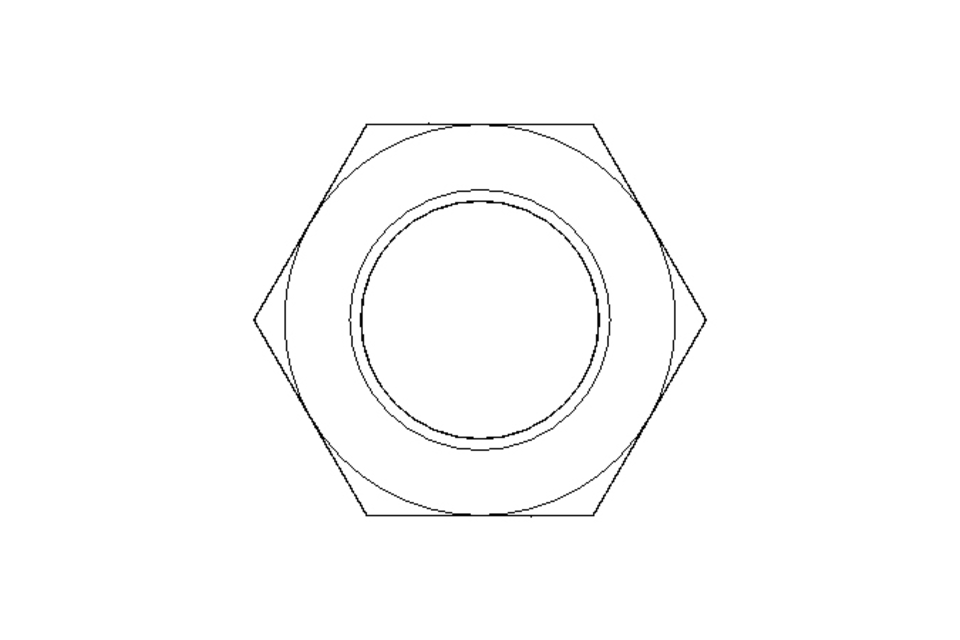 Tuerca hexagonal M12x1 A2 DIN934