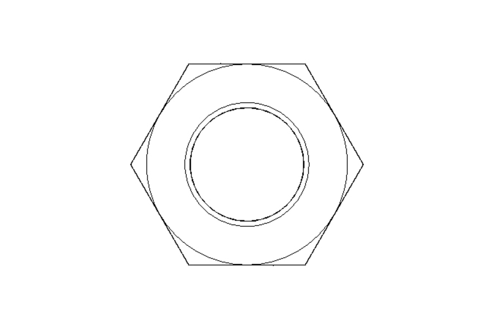 Hexagon nut M22 A2 DIN934
