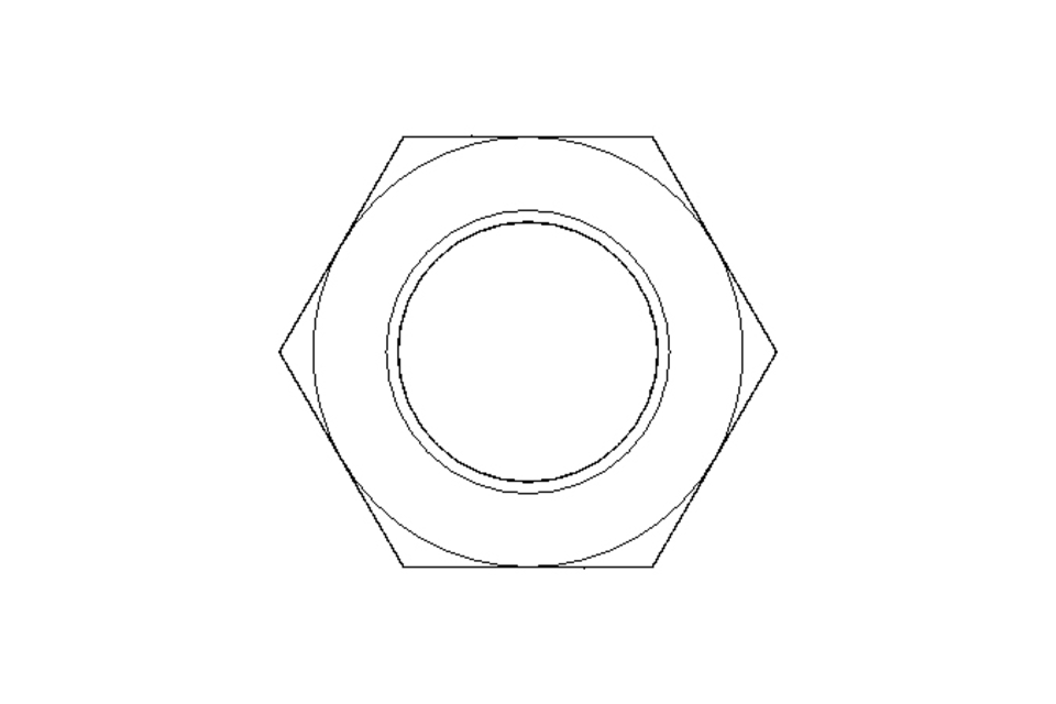 Hexagon nut M24x2 A2 DIN934