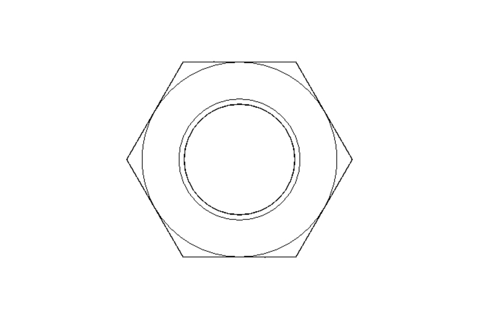 Hexagon nut M30 St-Zn DIN934