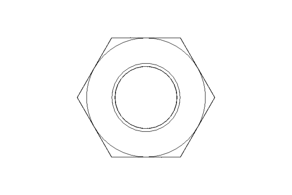 Écrou hexagonal LH M10 A2 DIN934