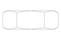 六角螺母 M12x1,25 St-Zn DIN936