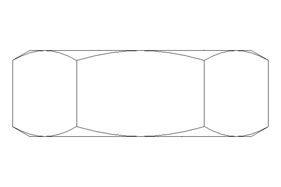 六角螺母 M12x1,25 St-Zn DIN936