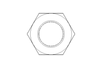 Tuerca hexagonal M12x1,25 St-Zn DIN936