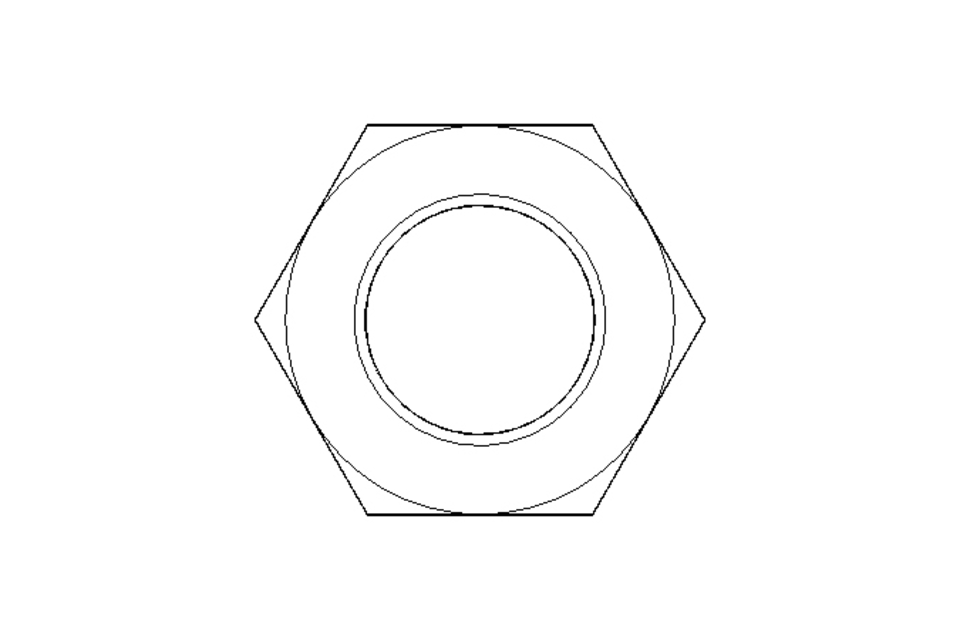 Hexagon nut M12x1.25 St-Zn DIN936