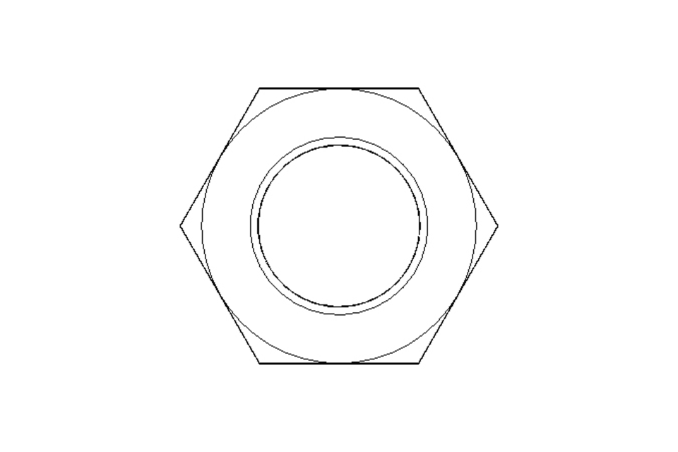 Hexagon nut M12x1.25 St-Zn DIN936