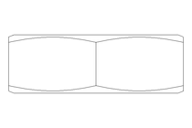 Hexagon nut M18x1.5 St-Zn DIN936