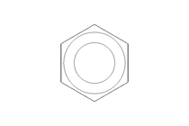 Hexagon nut LH M24x2 St-Zn