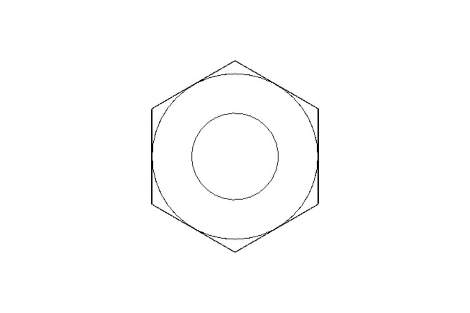 Tuerca hexagonal M8 A2 DIN985