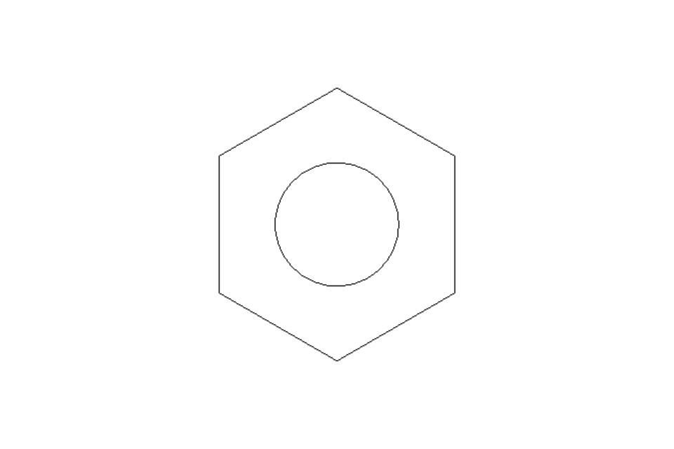 Tuerca hexagonal M8 St-Zn DIN985