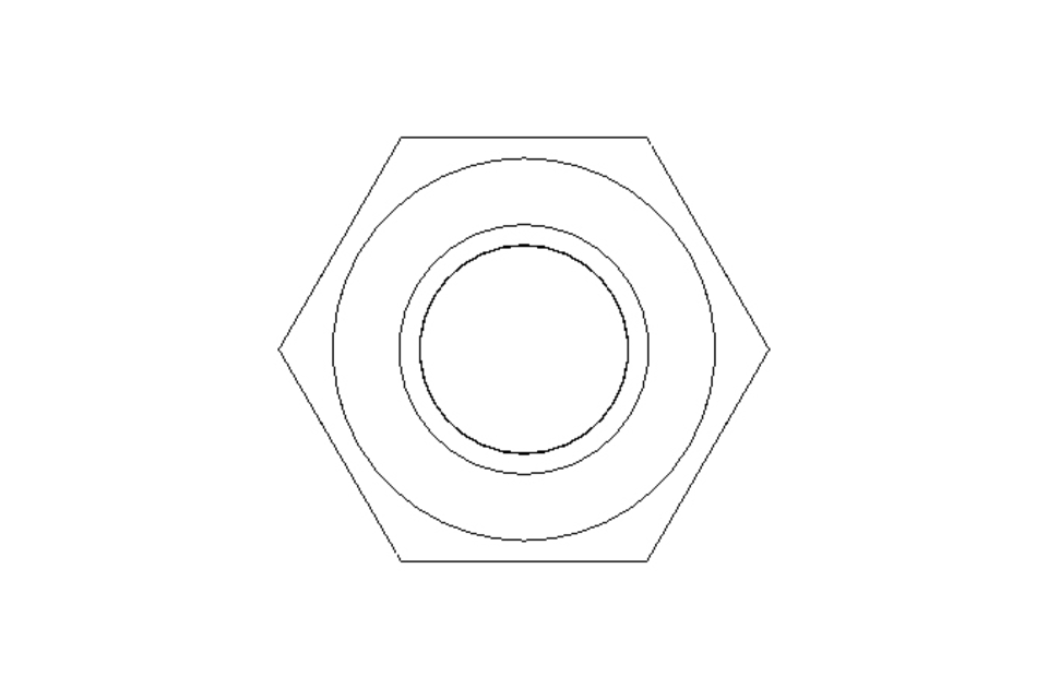 Tuerca hexagonal M10 St-Zn DIN985
