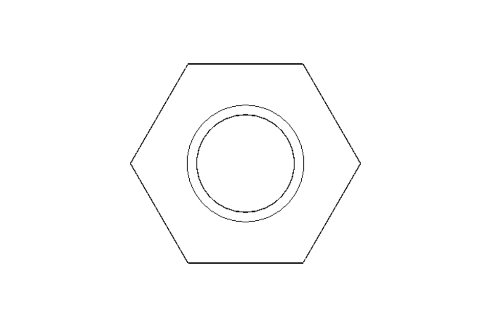 Hexagon nut M10 St-Zn DIN985