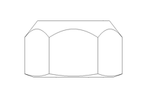 Hexagon nut M16x1.5 St-Zn DIN980