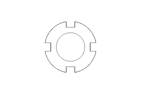 Гайка с пазом M10x0,75 ST DIN981