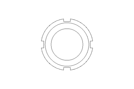 Гайка с пазом M25x1,5 ST DIN981