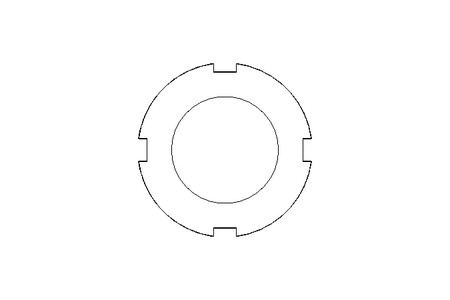 Гайка с пазом M25x1,5 ST DIN981