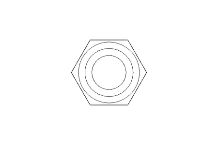 Ecrou borgne hexagonal M5 A2 DIN1587