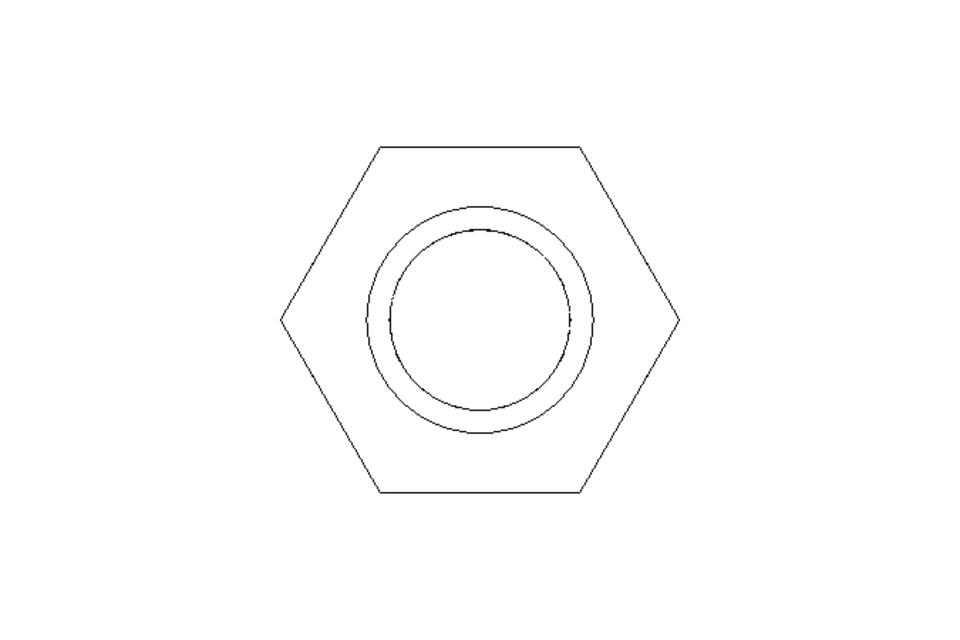 Tuerca hexagonal ciega M8 A2 DIN1587