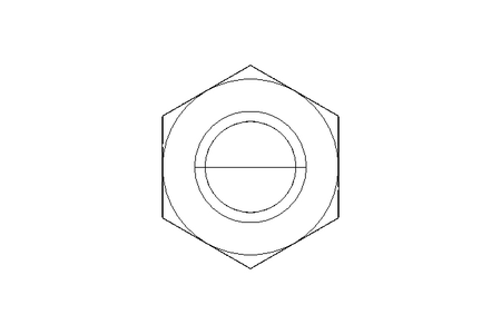 Hexagon cap nut M10 A2 DIN1587