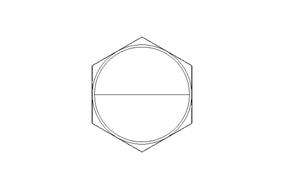 Hexagon cap nut M10 A2 DIN1587