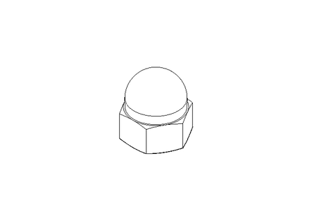 Hexagon cap nut M12 A2 DIN1587
