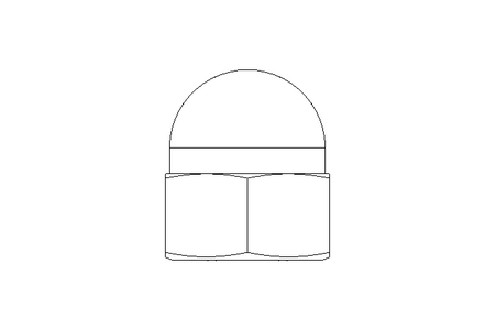 Tuerca hexagonal ciega M12 A2 DIN1587