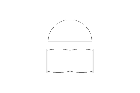 Tuerca hexagonal ciega M12 A2 DIN1587