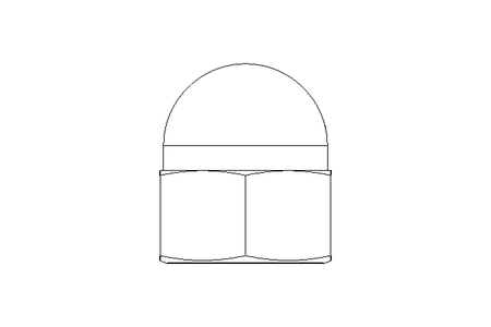 Tuerca hexagonal ciega M16 A2 DIN1587