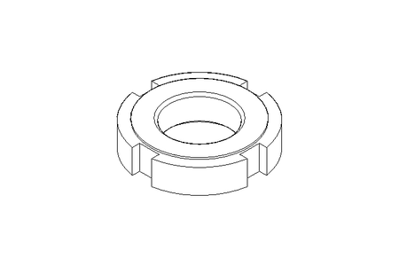 Slotted nut M20x1.5 A2 DIN1804