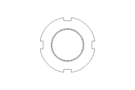 Porca ranhurada M30x1,5 A2 DIN1804