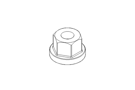 Ecrou hexagonal à embase M8 ST DIN6331