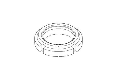 Slotted nut M35x1.5 St-Zn