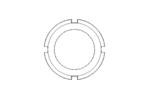 Slotted nut M35x1.5 St-Zn