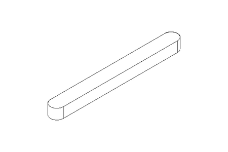 Passfeder DIN6885-1 A 100x10x8 1.0503+CR