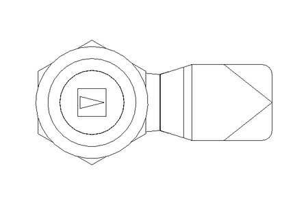 Drehriegel mit Zunge H14