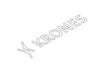 Adesivo para máquina com logo "KRONES"
