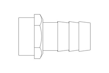 Gewindetülle G 3/4" LW 19 1.4571