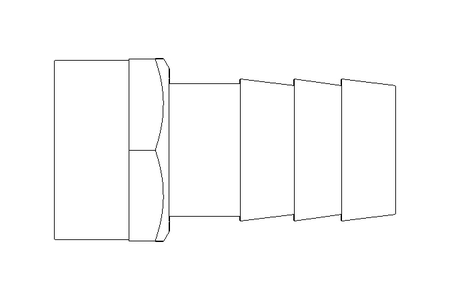 Gewindetülle G 3/4" LW 19 1.4571