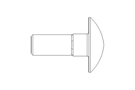 Pf cb oval r/q M6x16 A2 DIN603