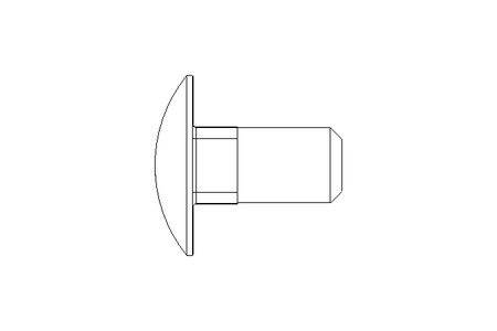 Round head screw M10x20 A2 DIN603