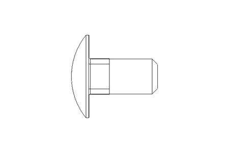 Round head screw M10x20 A2 DIN603