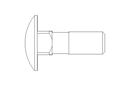 Round head screw M10x30 DIN603
