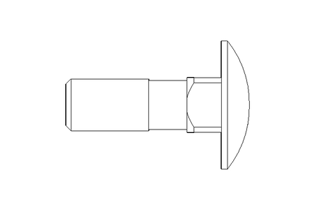 Round head screw M10x30 DIN603