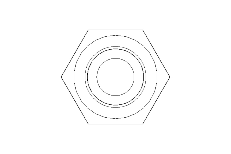 Hexagon screw M6x53 A2 70 ISO4014